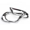 For Subaru Forester SJ 2014 2015 2016 Chrome Front Fog Light Lamp Bumper Foglight Cover Trim Frame Car Styling Molding