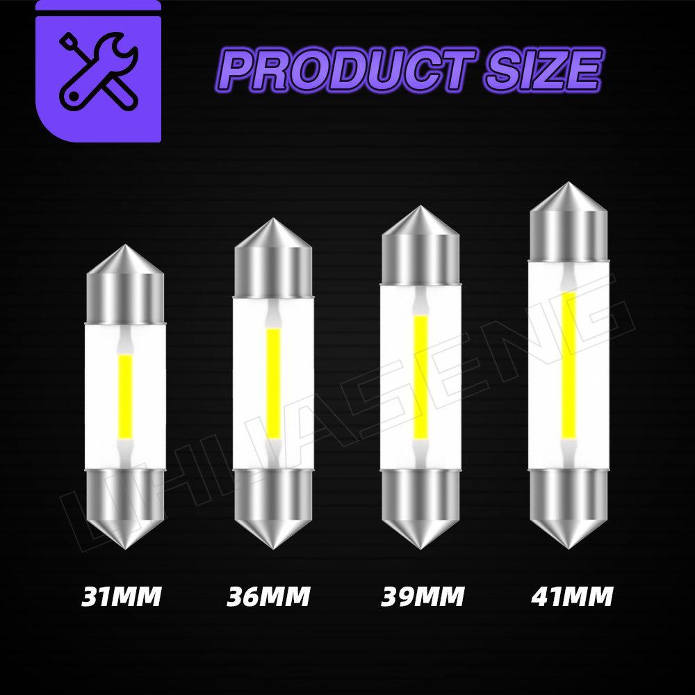 UHUASENG 6V 12V 24V C5W Led C10W Bulb Lamp 31mm 36mm 39mm 41mm 28mm Interior Blue Pink Red Warm White Truck Car Dome Light License Plate Lights 2