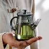 Kleine Kapazität 200ML Hitzebeständige Glas-Teekanne Mit Filter Aufbrüh-Blütentee-Kanne Haushalt Kung Fu Teekanne Teegeschirr