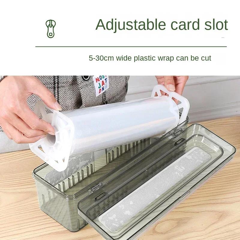 Plastic Food Cling Wrap Dispensers Foil Holder Kitchen Storage Accessories Utensils Aluminum Foil and Film Dispenser KitchenTool