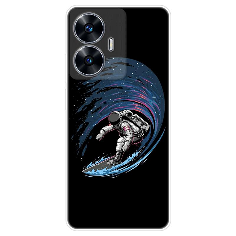 Pro Realme C55 C55 Pouzdro Realme C55 RMX3710 Měkký silikonový zadní kryt Kreslený obal na telefon Módní