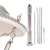 Leather Sewing Needles Kit, Set Contains Silver Leather Sewing 5-15pcs Needle Suitable for Leather Canvas Tent