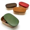 Yamaya Lacquerware Store Colored Magewappa Bento Box, Made In Japan, 500ml, White Wood with Lid, Made In Japan (Marron Brown)