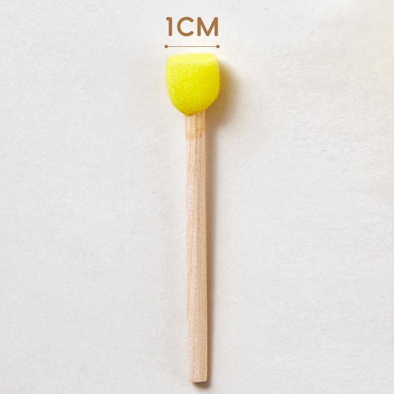 Children s Educational Mushroom Head Sponge Stamps with Wooden Handles