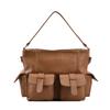 Women's shoulder bag 2025 winter new texture large capacity messenger bag double pocket armpit bag