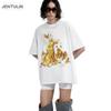 Harajuku Oversized Streetwear Mens Tshirt Atrium Justice Graphic Print Top Hip Hop Korean Short Sleeve Clothing Cotton Goth Y2k