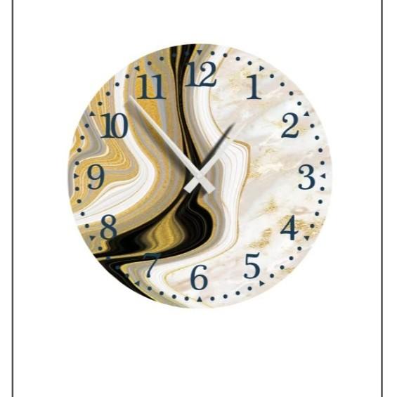 16-inch Religious Creative Retro Wooden Wall Clock MDF Silent Decorative Clock