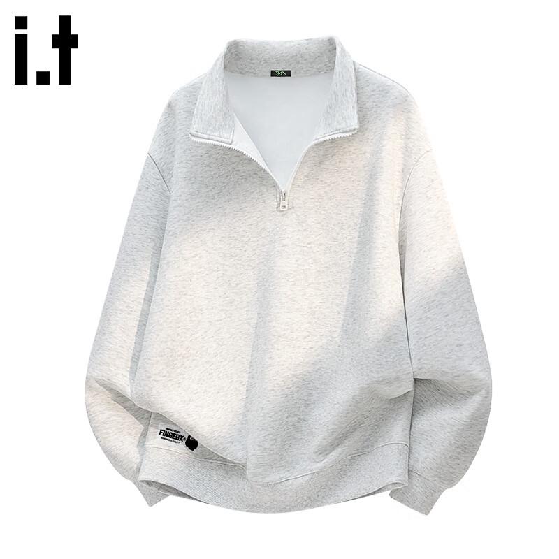 Fingercroxx IT Men s Stand Collar Half-Zip Sweatshirt 3XL