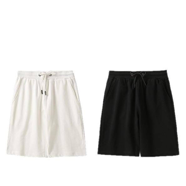 Heavy Terry Pure Cotton Sports Shorts Men's Summer Loose Basketball Five-point Casual Pants Summer Basic Loose Fit Shorts Men Streetwear Short Pants