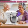 Flour Funnel Stand Mixer Attachment For Kitchen Aid Artisan Ksm150 Tilt-Head Plastic Powder Funnel With Easy-Pour Diameter