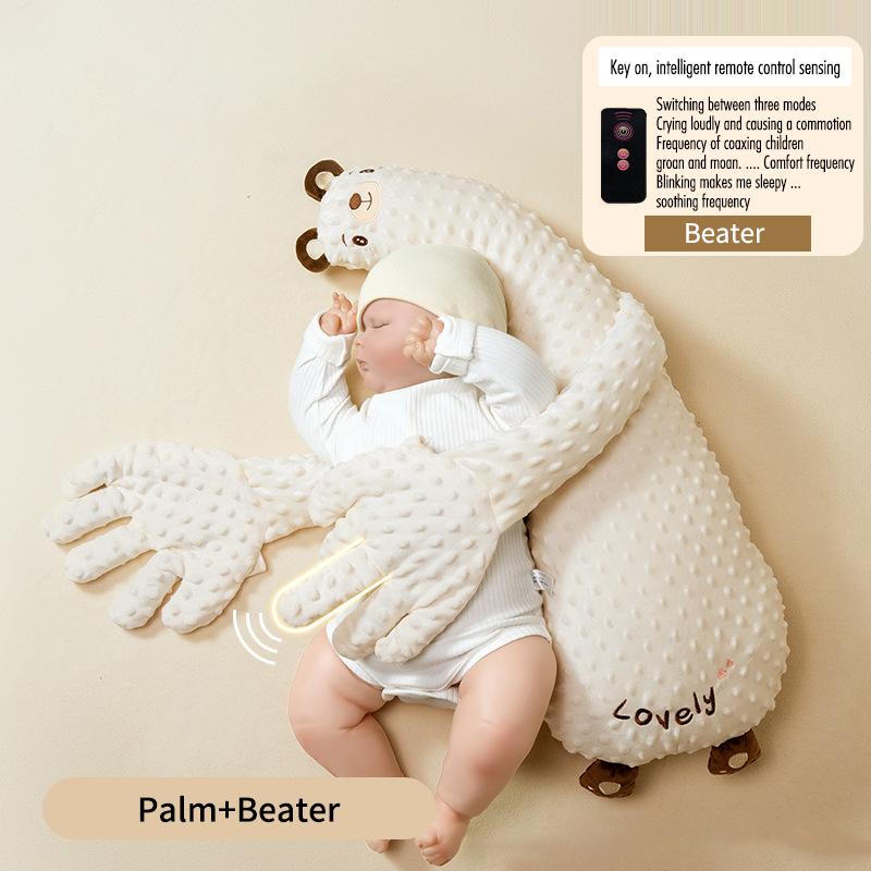 

Upgrade Baby Sleeping Patting Pillow With Soothing Palm Remote Control Electric Baby Hand Pillow Soothing Doll Palm Beating Toys
