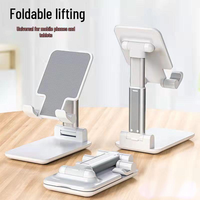 Portable Multifunctional Phone & Tablet Stand for Desk or Bed - Adjustable, Foldable, and Ideal for Streaming or Watching
