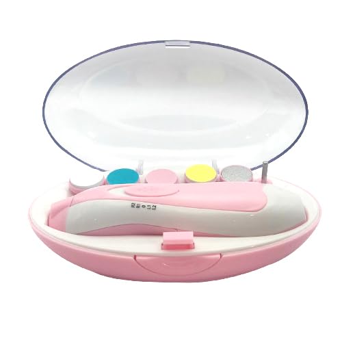 Baby Nail Clippers, Electric Nail File, Nail Care, Electric Baby Nail Care Kit, Pink