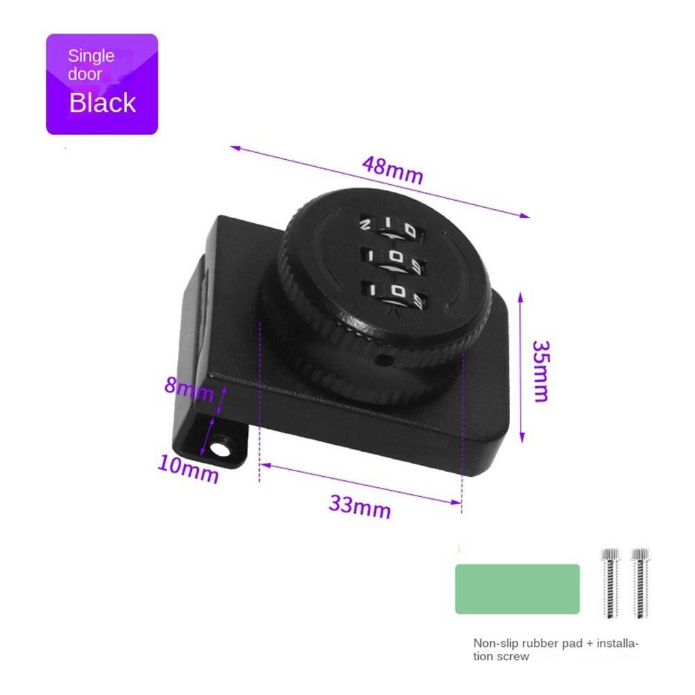 3 Digital Code Glass Door Password Lock Hardware Combination Lock Display Case Lock  Glass Cabinet