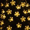 7M 50 LEDs Waterproof Cherry Blossoms String Light Solar Powered Fairy Lights for Outdoor Garden Patio