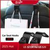 2025 Hot 2Pcs Car Seat Back Hooks Portable Storage Holder For Mercedes Benz AMG E S C A B Class GLE GLS CLS GLC CLA GLA GLK GLB 