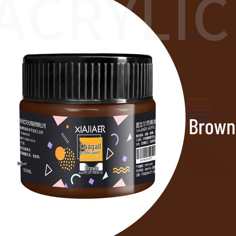 Acrylic Paint 100ml for Hand-painted Art: Wall, Graffiti, Stone, T-shirt - 38 Vibrant Colors