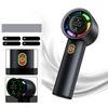 Handheld Fan 100 Levels 3000mah Battery Personal Digital Display USB Rechargeable for Travel Outdoor School Gift