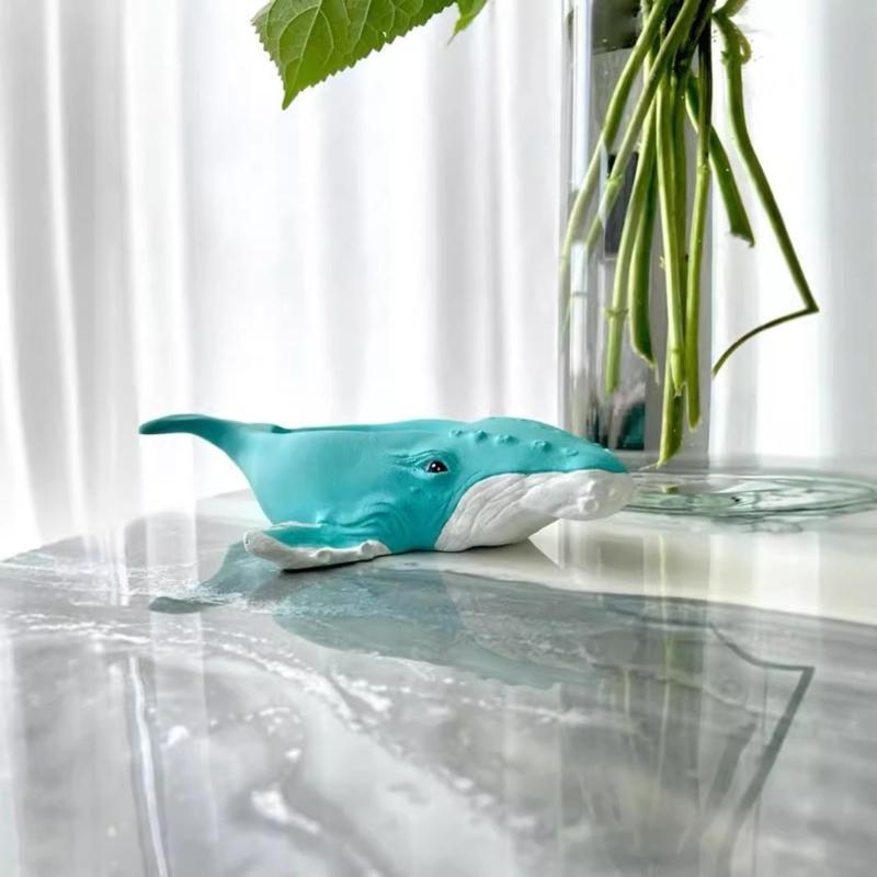 Silicone Candle Cup Molds Silicone Candle Holder Molds Whale Shape Succulent Planter Moulds Silicone Texture for Candle