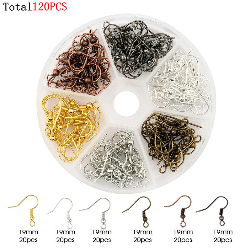 Набор фурнитуры для бижутерии из сплава Набор для изготовления серег Застежка-карабин Открытые соединительные колечки Инструменты для ремонта Материалы для изготовления бижутерии своими руками