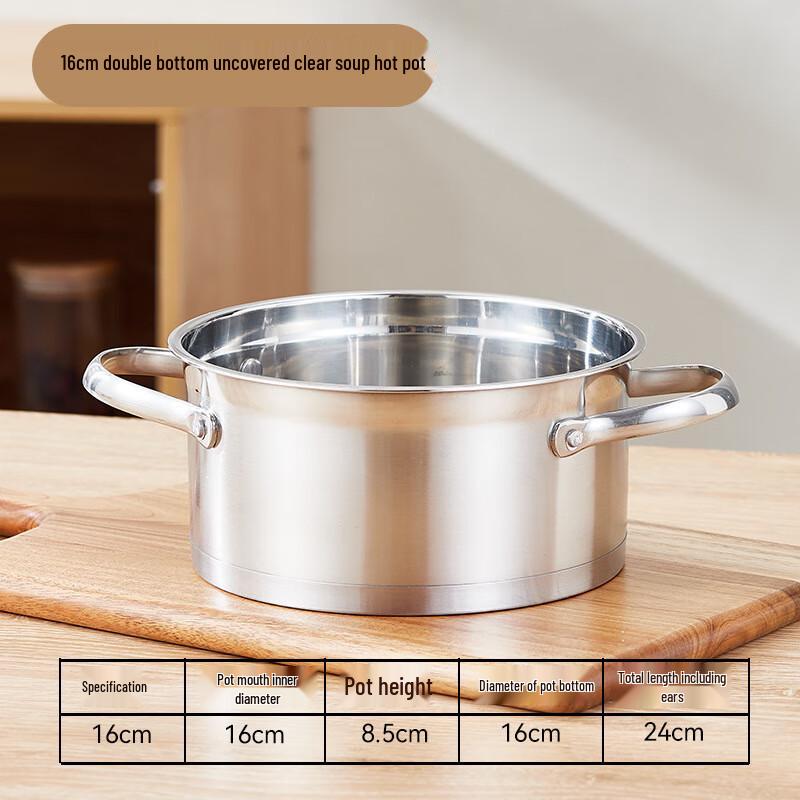 Diruien Stainless Steel Individual Hot Pot for Induction Cooker