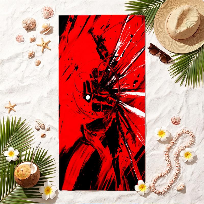 Ultrakill Soft Beach Towel Stylish Beach Pool Towel for Summer Seaside Vacation Travel