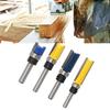 Woodworking Router Bit Set Cemented Carbide Flush Trim Router Bit Set with 6.35mm Shank