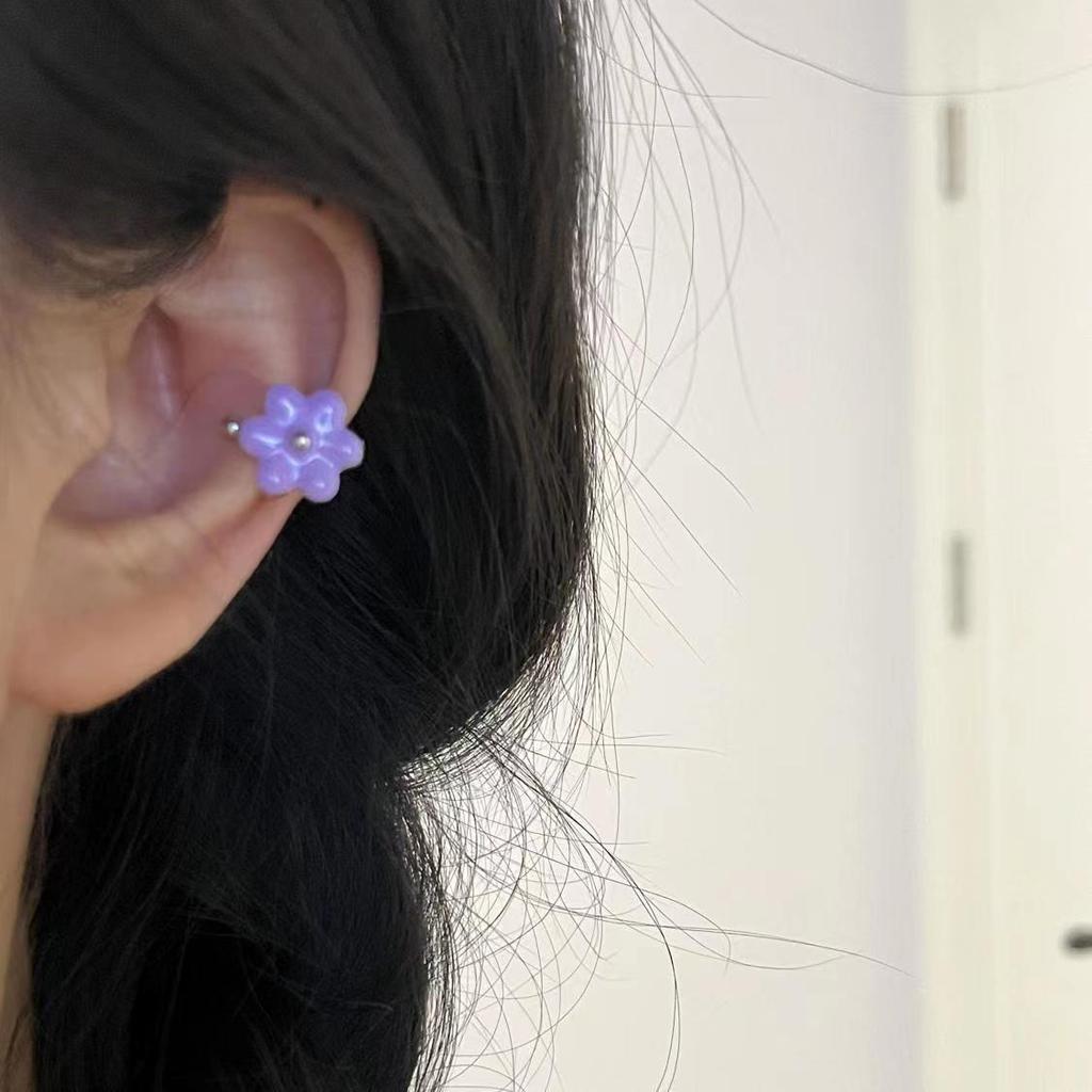 Koreańskie Klipsy na Uszy dla Nieprzekłutych Uszu – Modny Chwost i Perłowy Motylkowy Design dla Kobiet