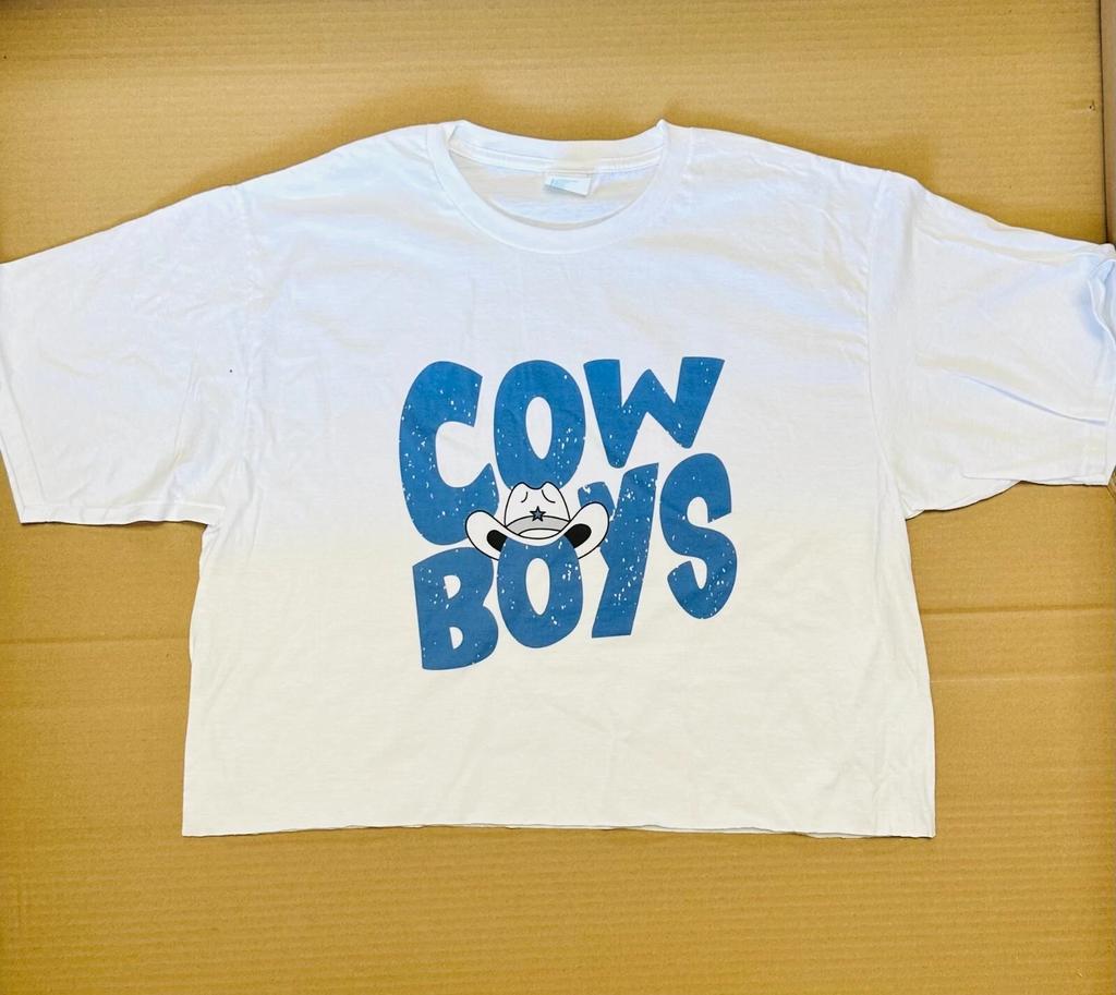 Cowboys cropped top shirt