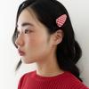 Ginghamcheck Hair Pin - Red