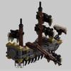 MOC Mini Silent Mary Pirate Ship Series MOC Small Particle Assembled Building Blocks Children's Toys