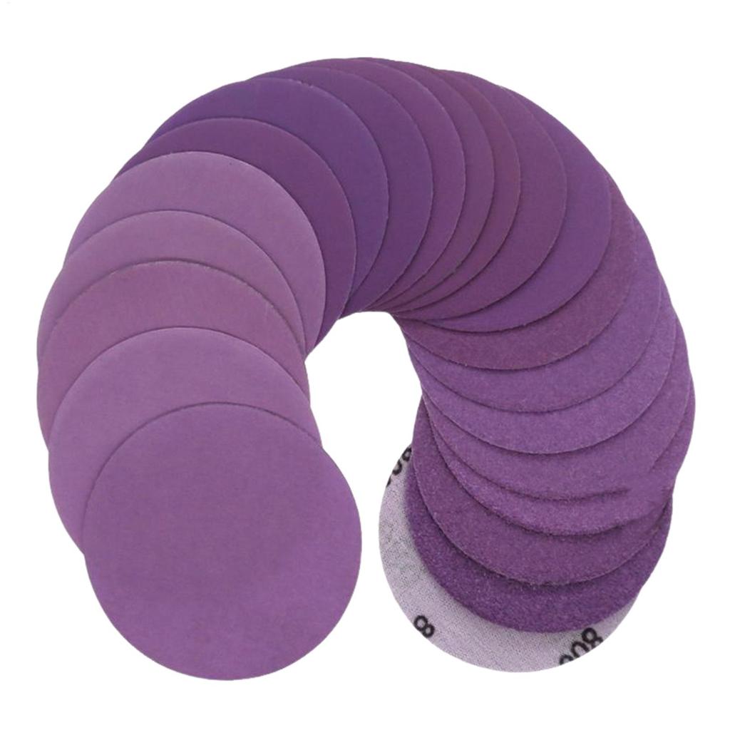 Sanding Disk Hook And Loop Aluminum Oxide Sand Paper 60 Piece Disc Drill Attachment Wet Dry Professional Polish For Wood Paint