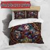 3pcs Duvet Cover Set (1*Duvet Cover + 2*Pillowcase, Without Core), Custom Name Harley Quinn Pattern Bedding Set, Home Bedroom Decor Gift
