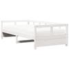VidaXL Daybed with Mattress White 80x200 Cm Solid Pine Wood 3321048