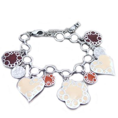 [G5850] - Designer-Armband 'Princesse Pop' braun beige
