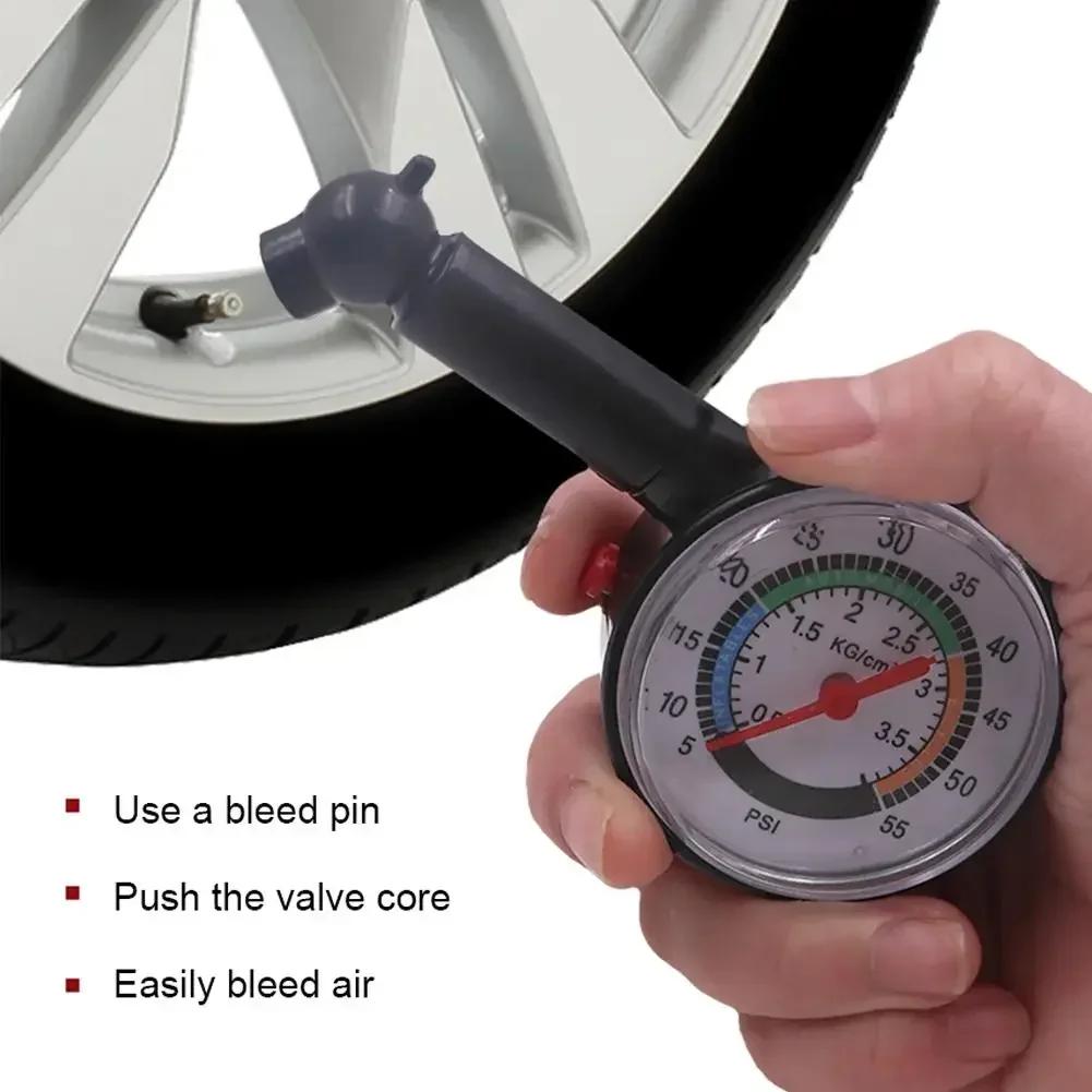 Auto Car Tire Pressure Gauge Meter Automobile High-Precision Tyre Air Pressure Vehicle Tester 0-50 PSI For Car Motorcycle
