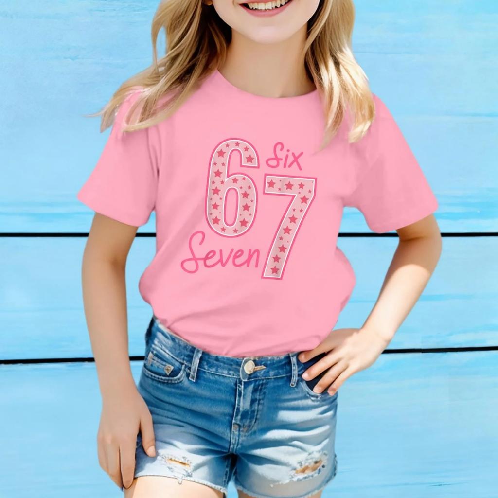 Fashion for Kids Girls Top Fashion Casual Children's Loose Comfortable Tee Clothing