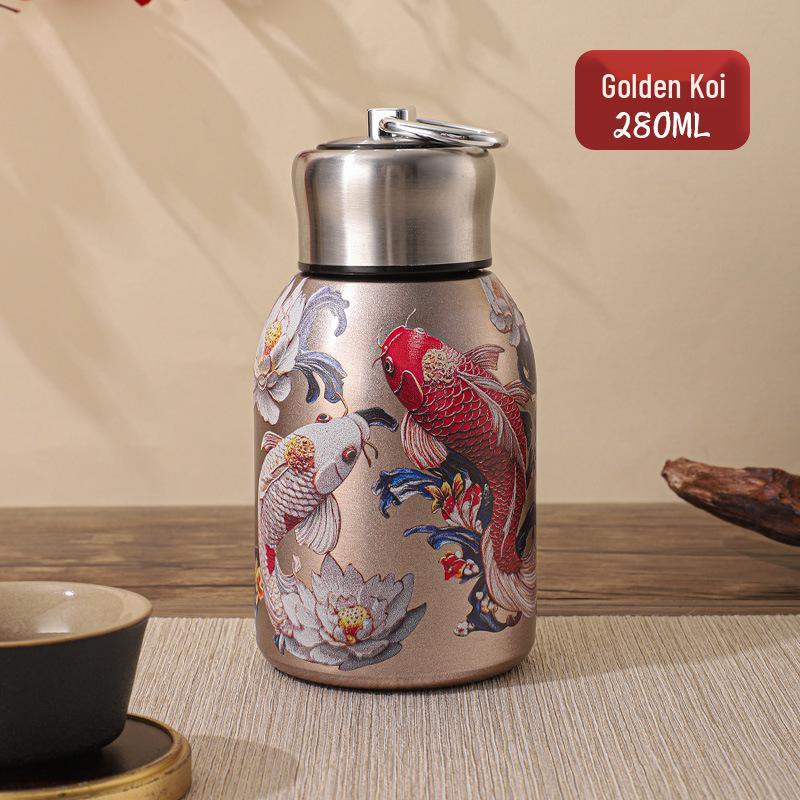 Compact Trendy Insulated Cup with Pull Ring - Convenient, Pocket-Friendly, and Stylish for Students On-the-Go