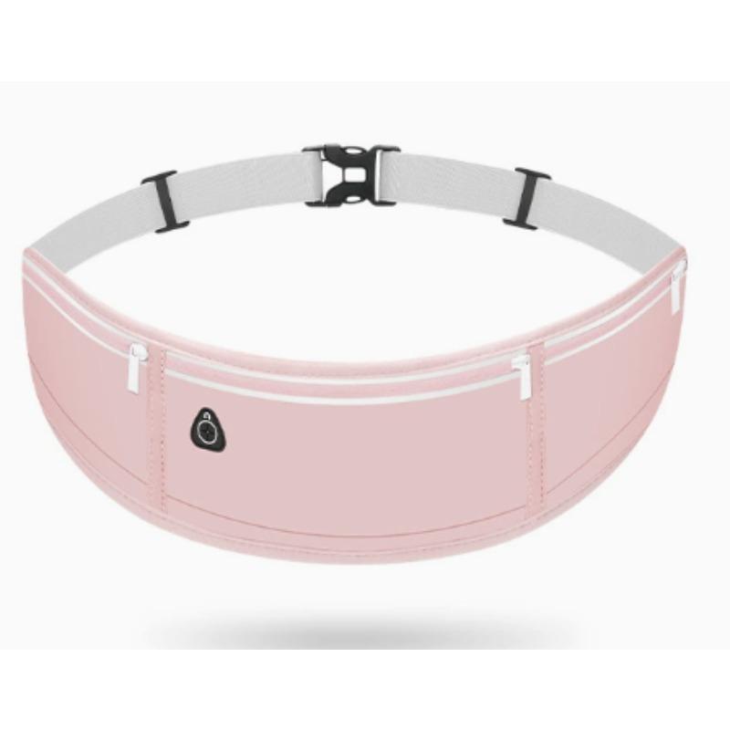 

Водонепроницаемая поясная сумка с регулируемым ремнем для путешествий и спорта One Size розовый