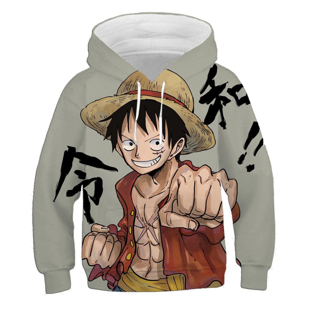 2025 Japanese Anime One Piece Hoodies New Fashion Casual Pullover 3d Printing Children's Sweatshirt Boys and Girls Street Pullover Cool Top