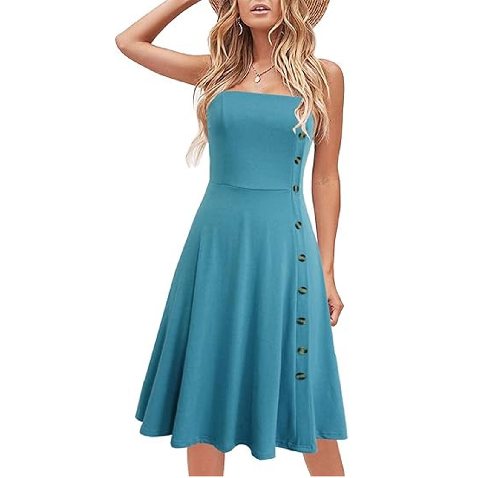 

Жіночі літні повсякденні сукні S синій