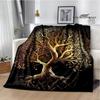 Tree of Life Printed Blanket Flannel Warm Blankets Soft and Comfortable Blanket Bed Linings Cubre Cama Birthday Gift