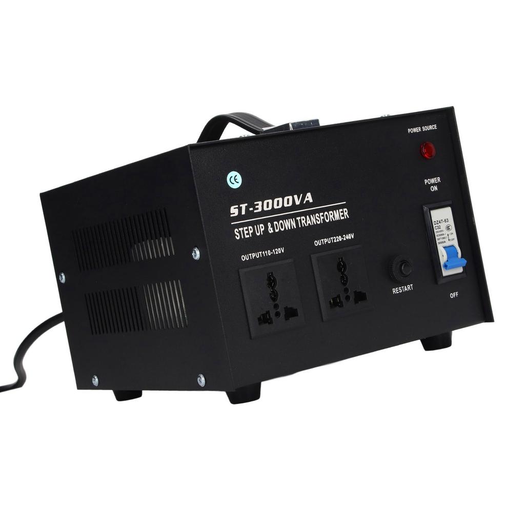 3000W AC Voltage Transformer To Step Up To Buck 2 Universal Sockets Voltage Converter