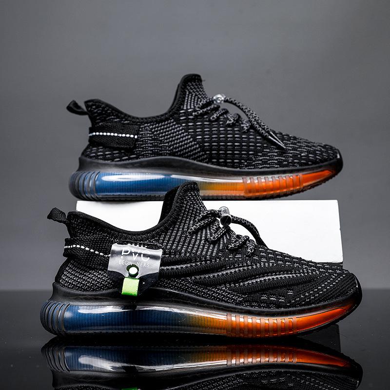 

2024 summer new fashion trend non-slip boys outdoor play sports shoes comfortable breathable height increase versatile shoes 38 чорний