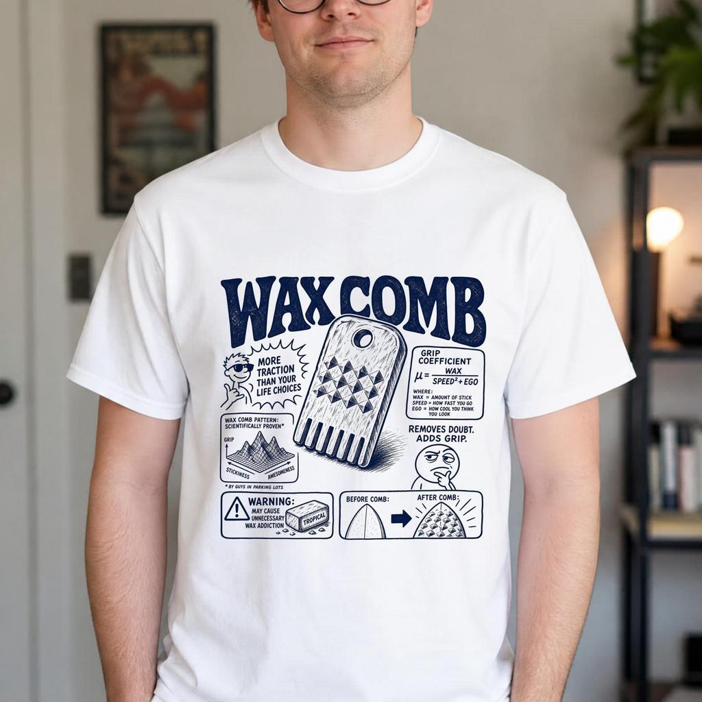Funny Wax Comb Shirt - Retro Surfing Gift - Sarcastic Wax Comb Clothing
