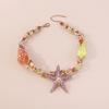 Starfish Conch Exaggerated Beaded Necklace Starfish Choker Girl Trend Jewelry