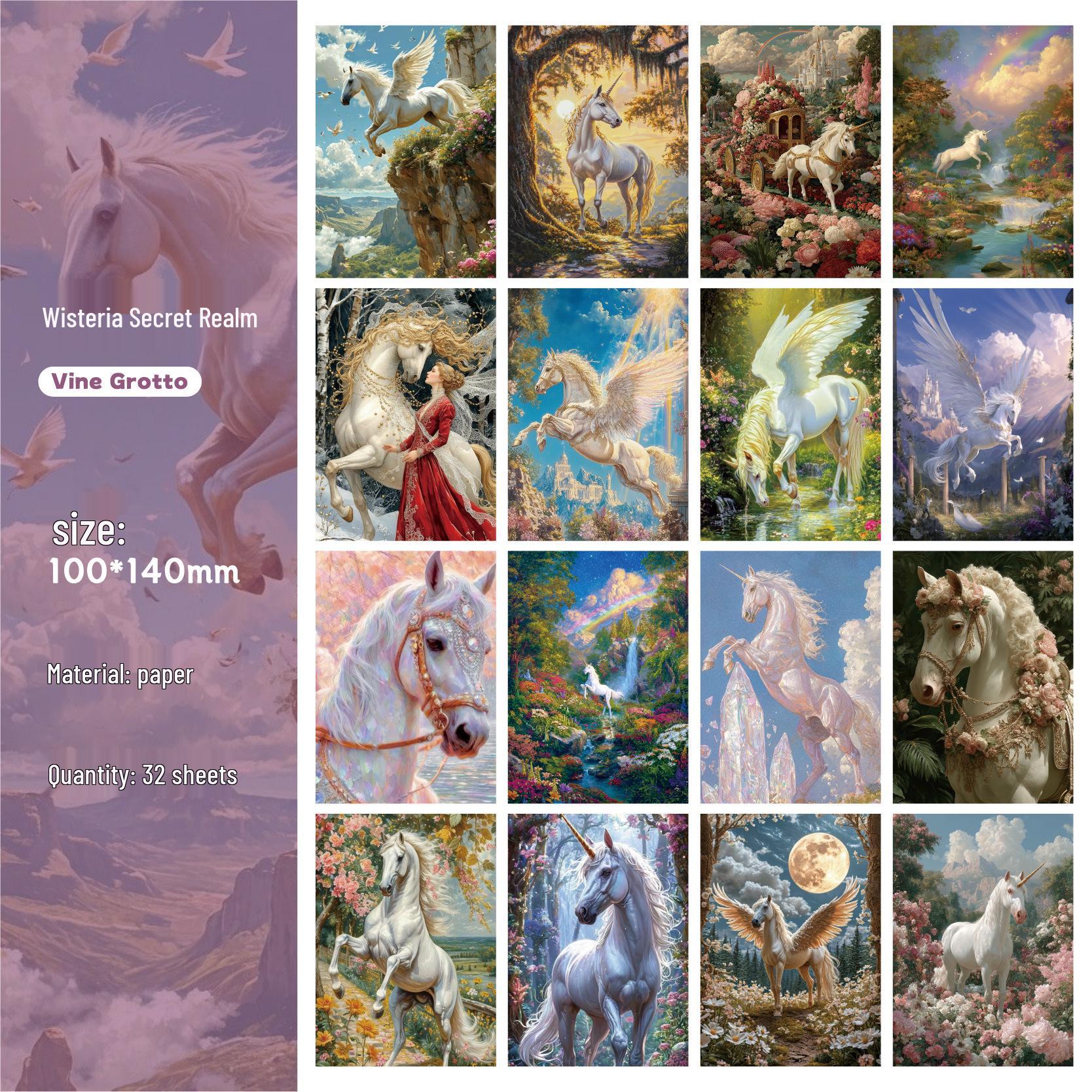 Elegantly Curated Retro Fairytale Character Stickers - High-End PET Journal Series