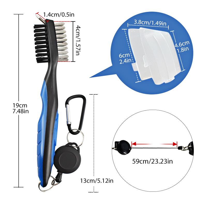 Golf Club Cleaner Golf Cleaning Brush With Carabiner Groove Sharpener Cleaner Multi Style Golf Sports Accessories Drop Ship 5