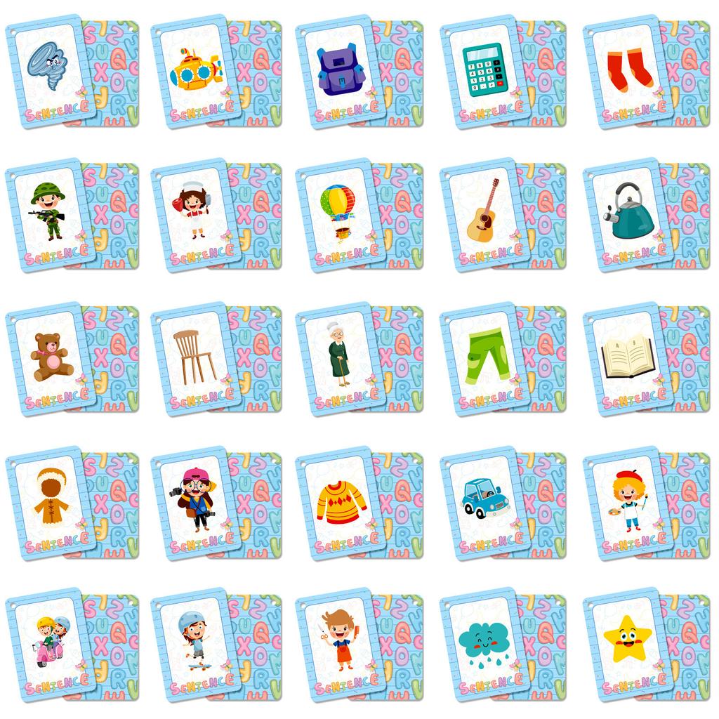 50 Education Cards, Baby Early Education, Personal Interaction Training, Children'S Imagination Learning Card
