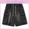 Waterwashed Casual Denim Shorts With Side Pockets For Men Summer Youth Fashion